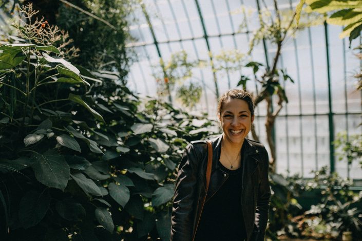 Séance portrait au jardin des plantes à Paris