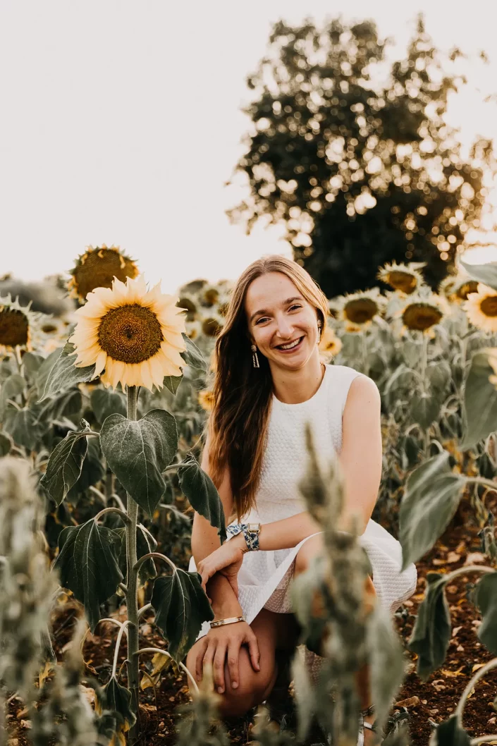 Portrait de la future mariée lors d'un EVJF