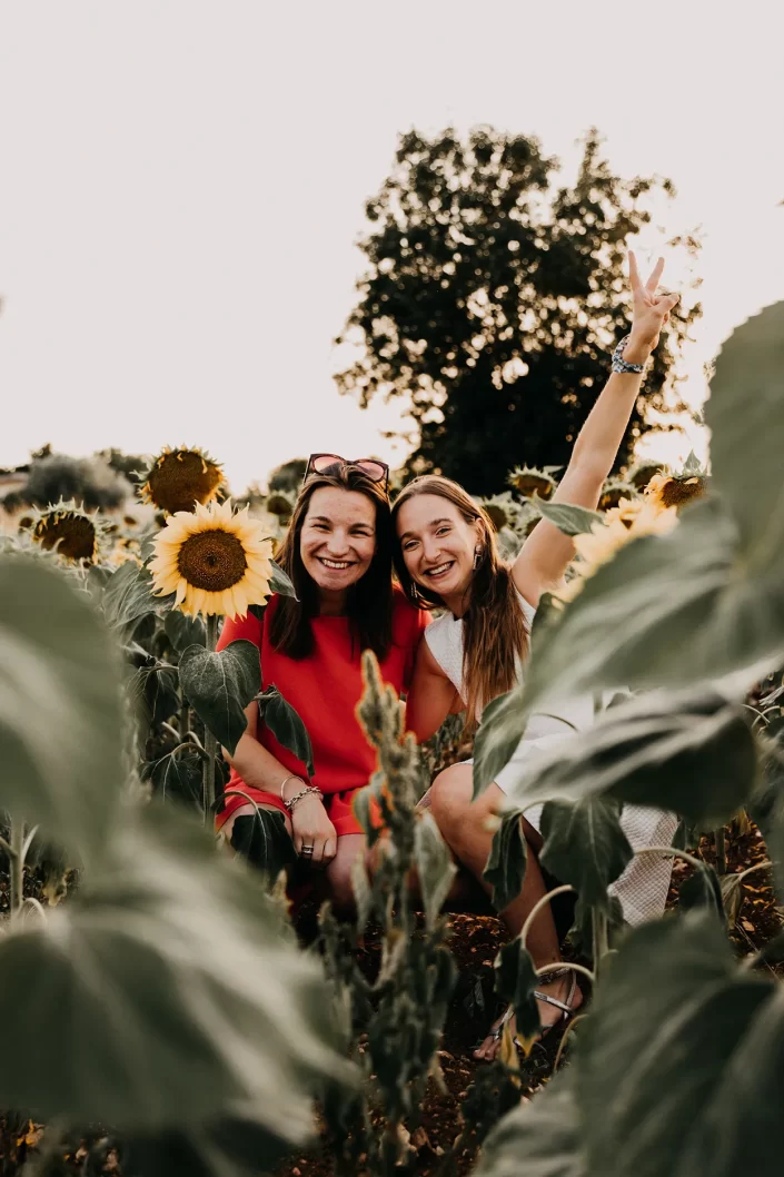 Duo lors d'un enterrement de vie de jeune fille