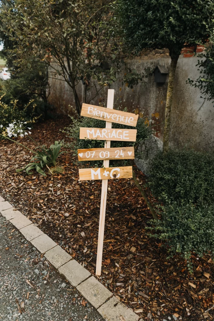 Décoration mariage - Domaine du Bois Menias
