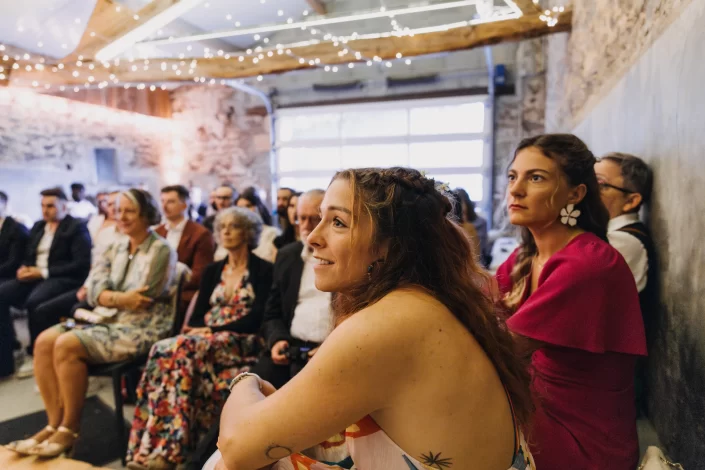 Invités lors de la cérémonie laique