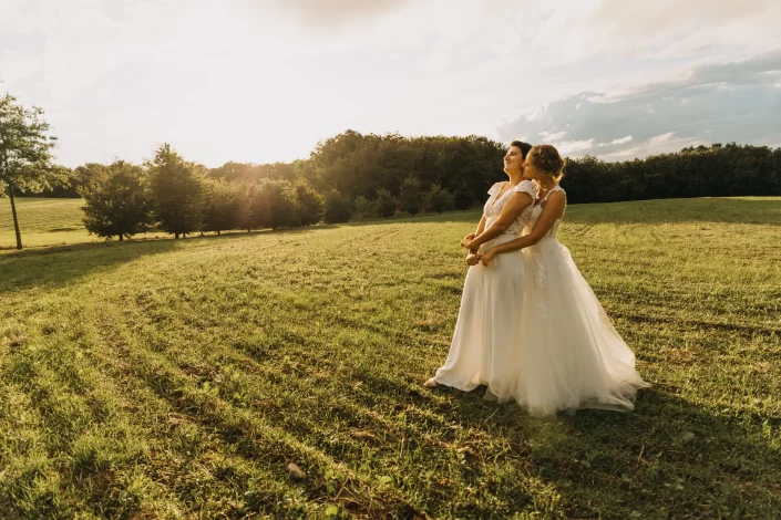 Couple à la golden hour