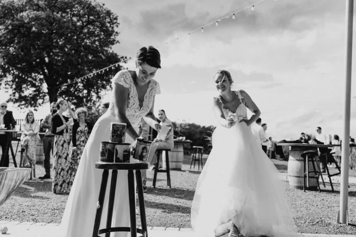 Les mariées qui jouent - Réception de mariage en Vendée